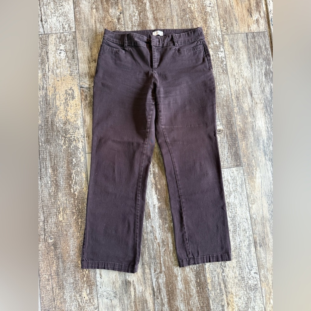2 for $10 sale - Dockers brown cotton pants straight leg - 8